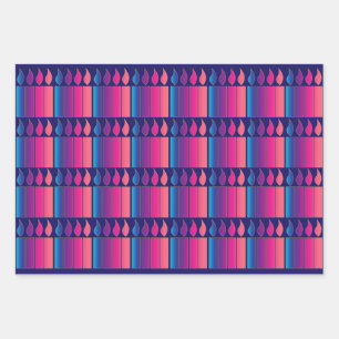Feuille De Papier Cadeau Bougies de l'Avent Bougies de Noël
