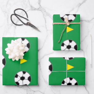 Feuille De Papier Cadeau Boule de football