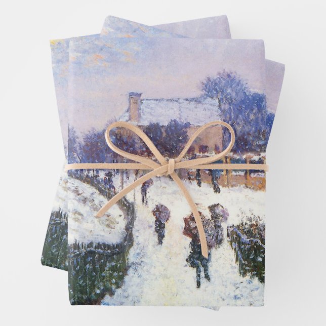 Feuille De Papier Cadeau Boulevard Saint Denis Argenteuil par Claude Monet (En situation)