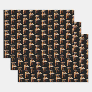 Feuille De Papier Cadeau Bouton de la musique à gâcher