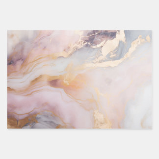 Feuille De Papier Cadeau Brouillard de quartz rose