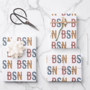 Feuille De Papier Cadeau BSN Bachelor of Science in Nursing Graduation