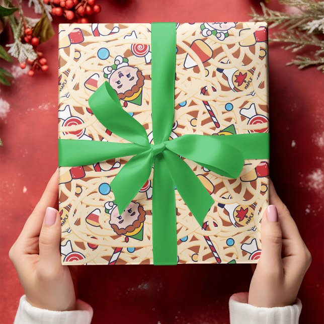 Feuille De Papier Cadeau Buddy l'Elfe | Motif de Noël (Wrapped gift)
