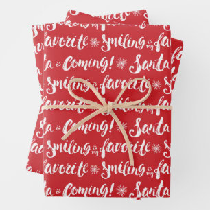 Feuille De Papier Cadeau Buddy l'Elfe   Sourire est mon Motif favori