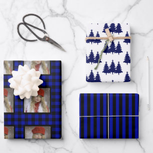 Feuille De Papier Cadeau Buffalo Check Photo Noël