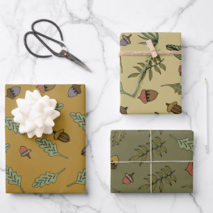 Feuille De Papier Cadeau Bundle Acorn