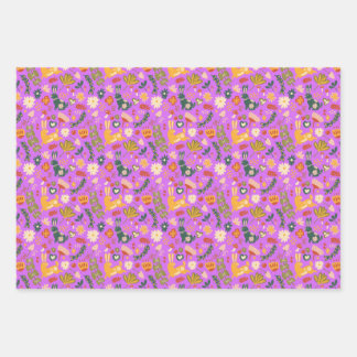 Feuille De Papier Cadeau Bunny Garden
