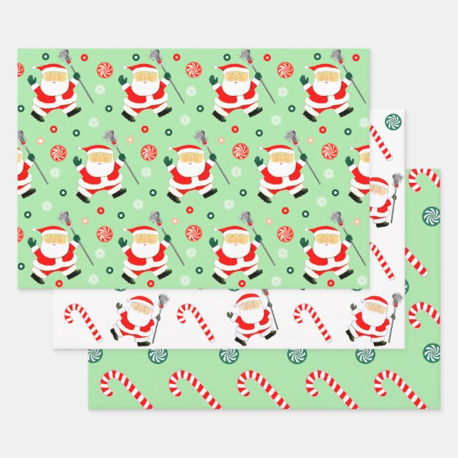 Feuille De Papier Cadeau Cadeau de Noël de crosse créative (Lot)