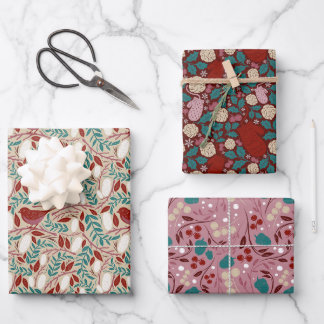 Feuille De Papier Cadeau Cadeau de Noël Vintage Cosy