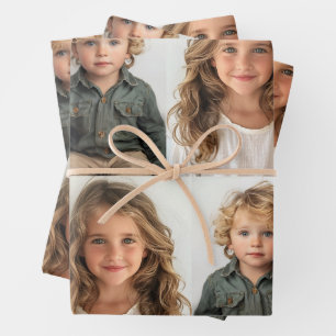 Feuille De Papier Cadeau Cadeaux photographiques pour petits-enfants