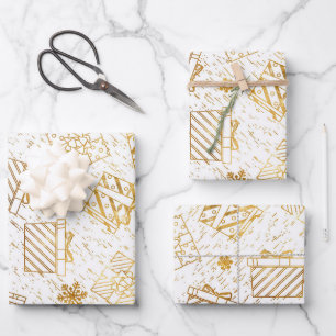 Feuille De Papier Cadeau Cadres de Noël 4