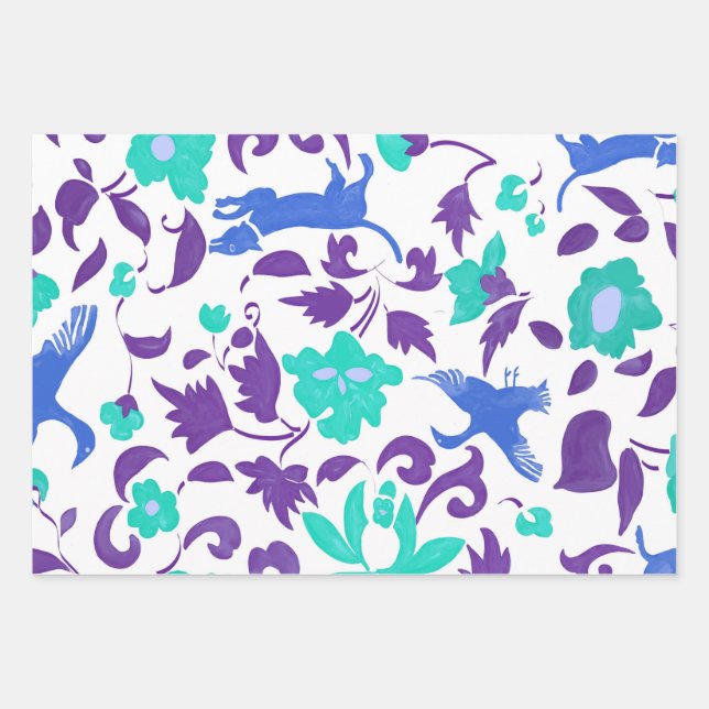 Feuille De Papier Cadeau Campo y animales (Devant)
