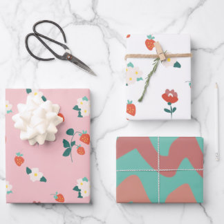 Feuille De Papier Cadeau Campos de frutillas