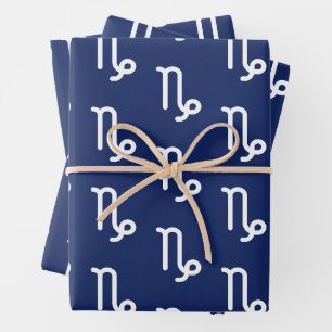 Feuille De Papier Cadeau Capricorne