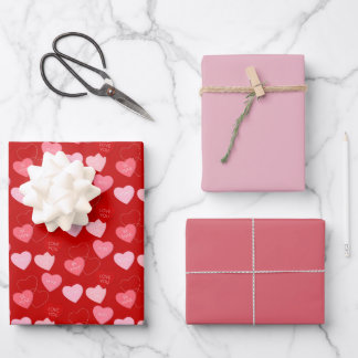 Feuille De Papier Cadeau Cascade Candy Heart