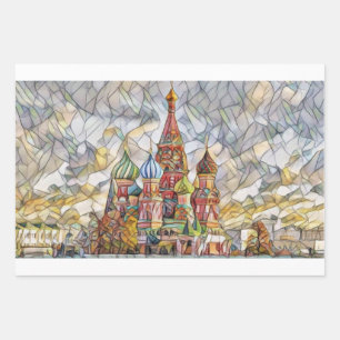 Feuille De Papier Cadeau Cathédrale Saint-Basil Mirsat Karabel