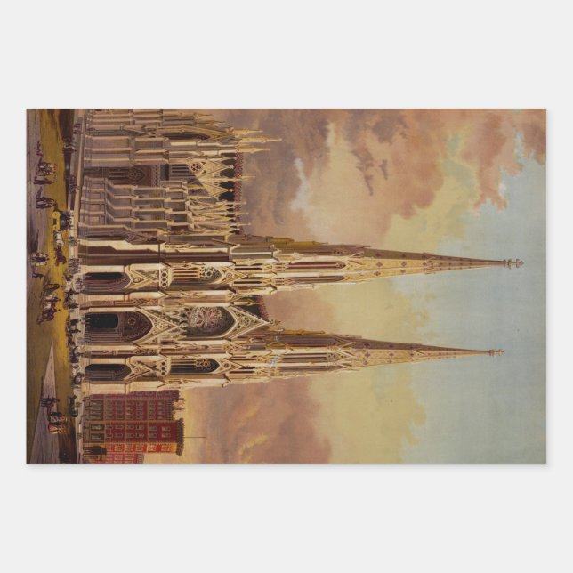 Feuille De Papier Cadeau Cathédrale Saint Patrick dans Midtown Manhattan (Devant)