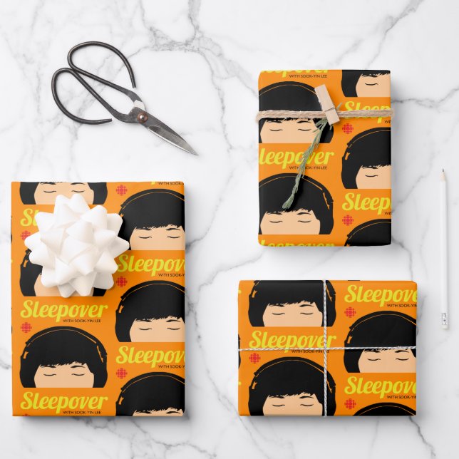 Feuille De Papier Cadeau CBC Sleepover (Recto)