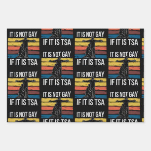 Feuille De Papier Cadeau Ce n'est pas gay si c'est la fierté LGBTQ de la sé