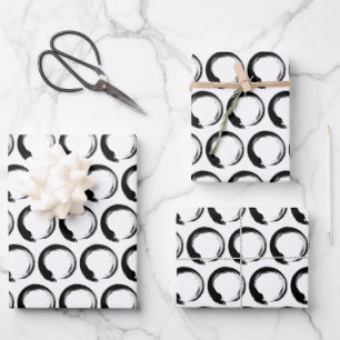Feuille De Papier Cadeau Cercle Zen Enso