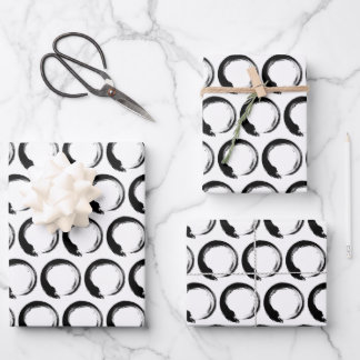 Feuille De Papier Cadeau Cercle Zen Enso