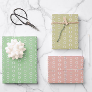 Feuille De Papier Cadeau Cercles Pastel sur 