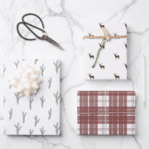 Cerf, pin et plaid Cabine