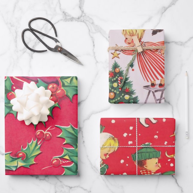 Feuille De Papier Cadeau 'C'était la nuit avant Noël (Recto)