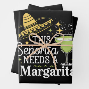 Feuille De Papier Cadeau Cette Senorita A Besoin D'Une Margarita Cinco De M
