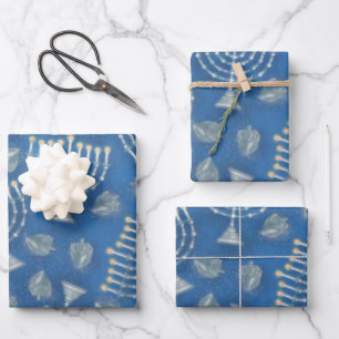 Feuille De Papier Cadeau Chanukah Chanukah