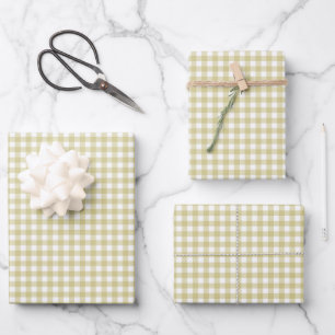 Feuille De Papier Cadeau Chat Jaune Simple Plat