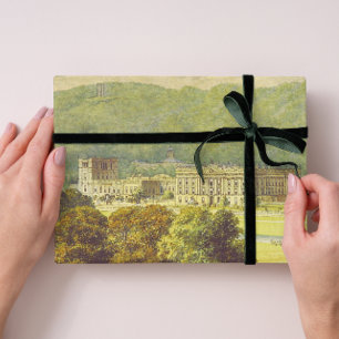 Feuille De Papier Cadeau Chatsworth Derbyshire Jane Austen Darcy Pemberly