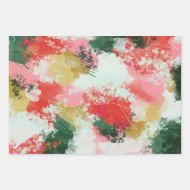 Feuille De Papier Cadeau Cheer Abstrait (Devant)