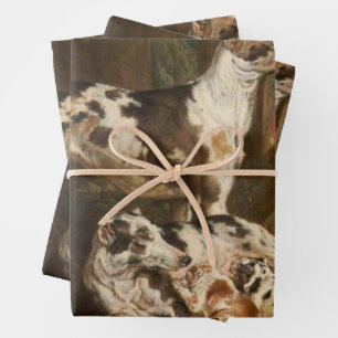 Feuille De Papier Cadeau Chiens de Dalmatie (par James Ward)