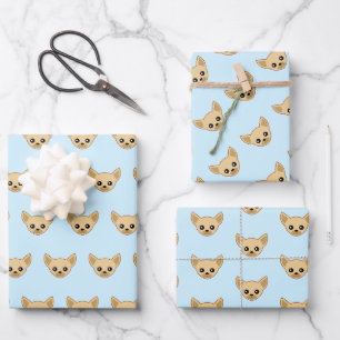 Feuille De Papier Cadeau Chihuahua Face