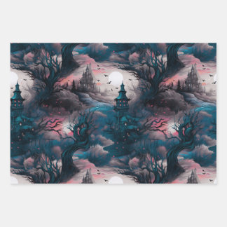 Feuille De Papier Cadeau Chills and Thrills Mansion