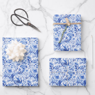 Feuille De Papier Cadeau Chinoiserie