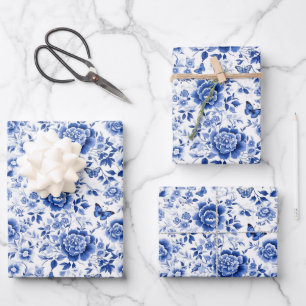 Feuille De Papier Cadeau Chinoiserie
