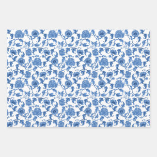 Feuille De Papier Cadeau Chinoiserie Toile Blue Willow