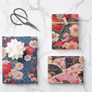 Feuille De Papier Cadeau Chiyogami Yuzen Washi Style motif