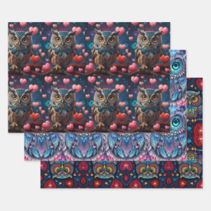 Feuille De Papier Cadeau Chouette cadeau