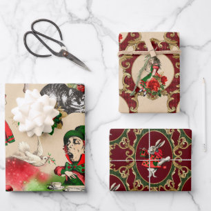 Feuille De Papier Cadeau Christmas Alice In Wonderland
