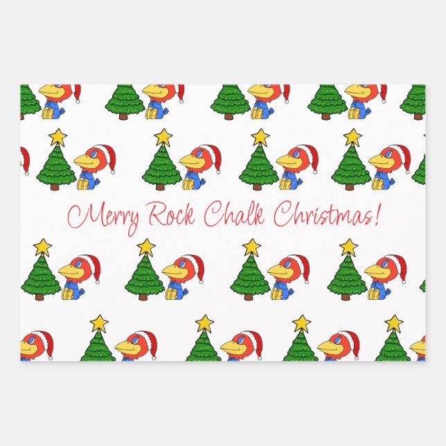 Feuille De Papier Cadeau Christmas Baby jay (Devant)