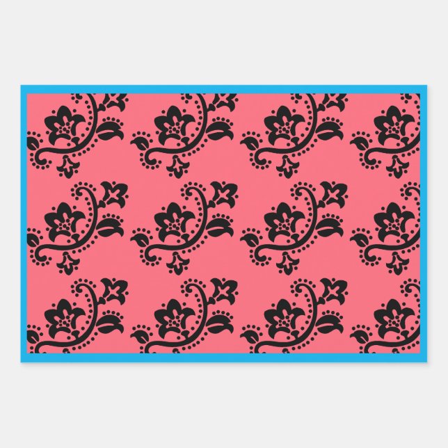 FEUILLE DE PAPIER CADEAU CHRISTMAS CADEAU SHEET SCANDINAVIA MOTIF (Devant)