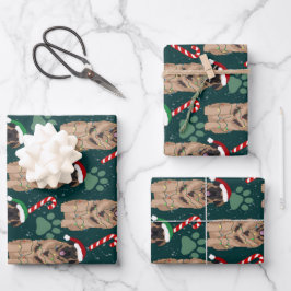 Feuille De Papier Cadeau Christmas Leonberger
