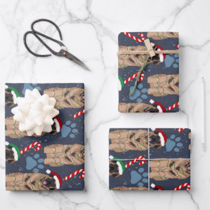 Feuille De Papier Cadeau Christmas Leonberger