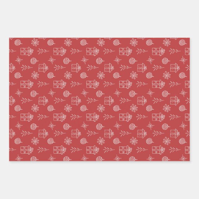 Feuille De Papier Cadeau Christmas wrapping paper  (Devant)