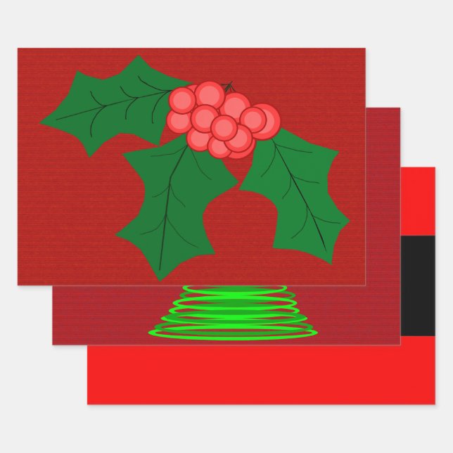 Feuille De Papier Cadeau Christmas Wrapping Paper (Lot)