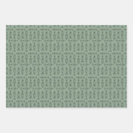 Feuille De Papier Cadeau Christmas wrapping paper 3 flat sheet 