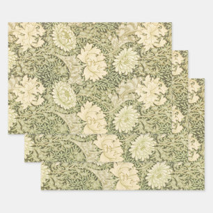 Feuille De Papier Cadeau Chrysanthème par William Morris, Art Vintage